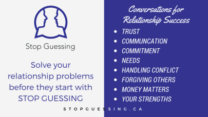 Solve your relationship problems before they start with STOP GUESSING-2